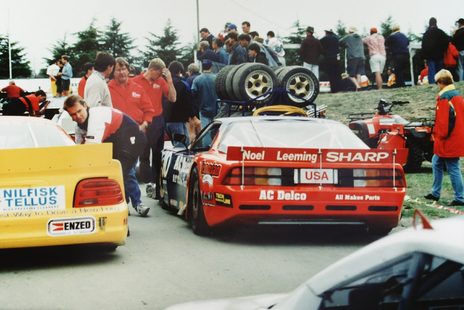 The AC Delco Camaro in the paddock