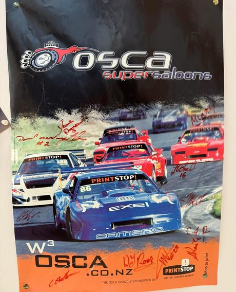 OSCA poster featuring the Camaro