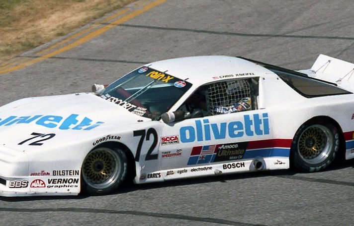 Chris Kneifel in the #72 in 1988, his name on the roof rail