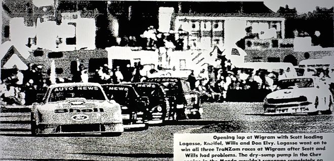Opening lap at Wigram, January 1993