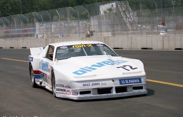The #72 Olivetti / U.S. News Pontiac head-on on a 1988 street circuit