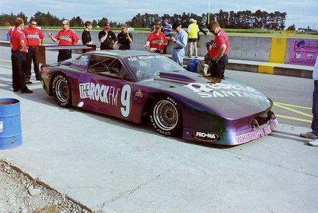 The Camaro in its colour-changing OSCA livery